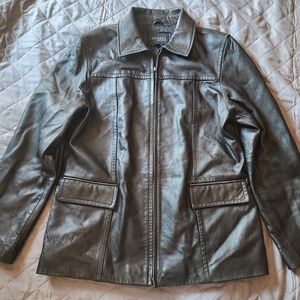 Express Women's Black Leather Jacket